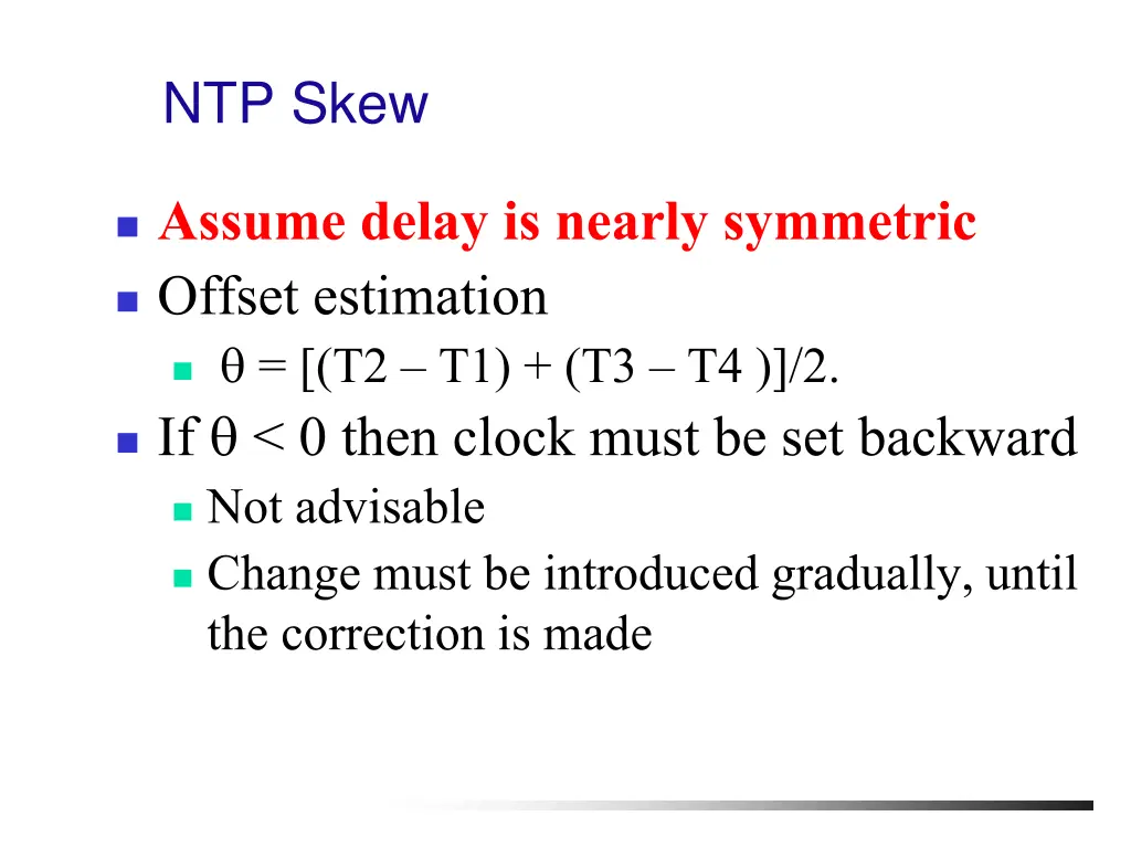 ntp skew