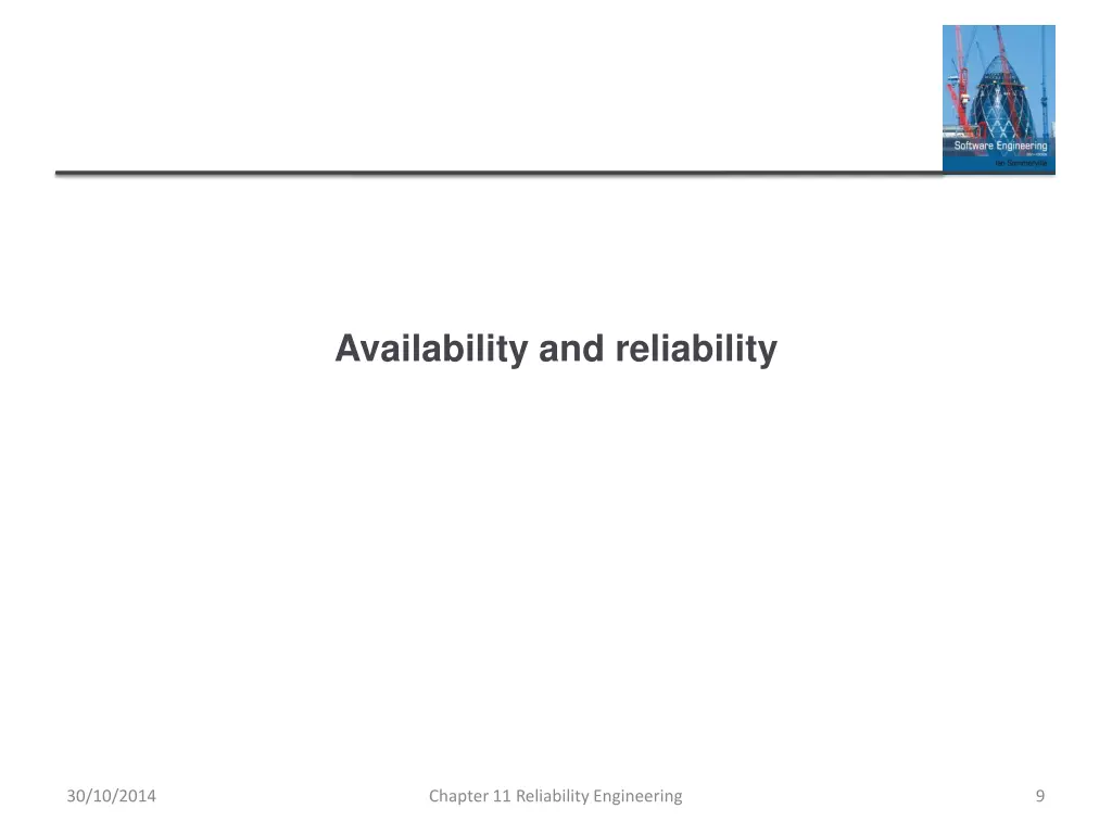 availability and reliability