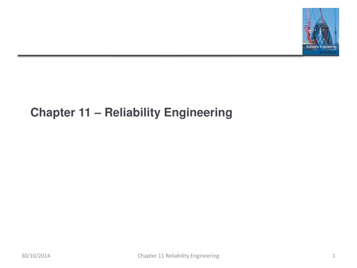 chapter 11 reliability engineering