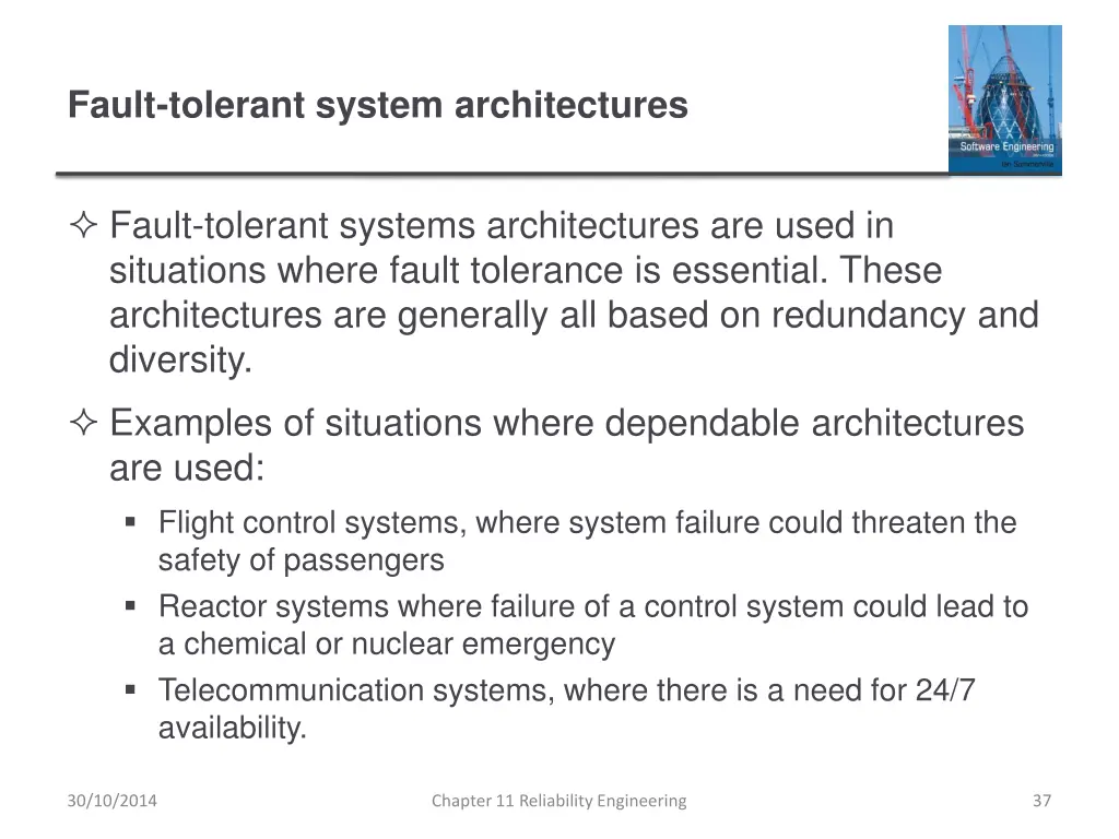 fault tolerant system architectures