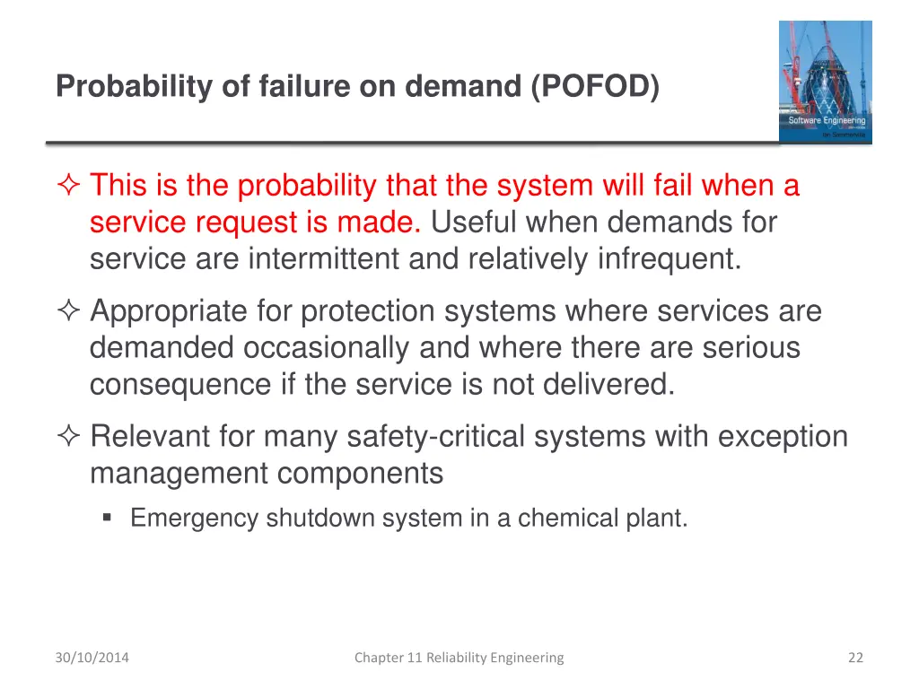 probability of failure on demand pofod