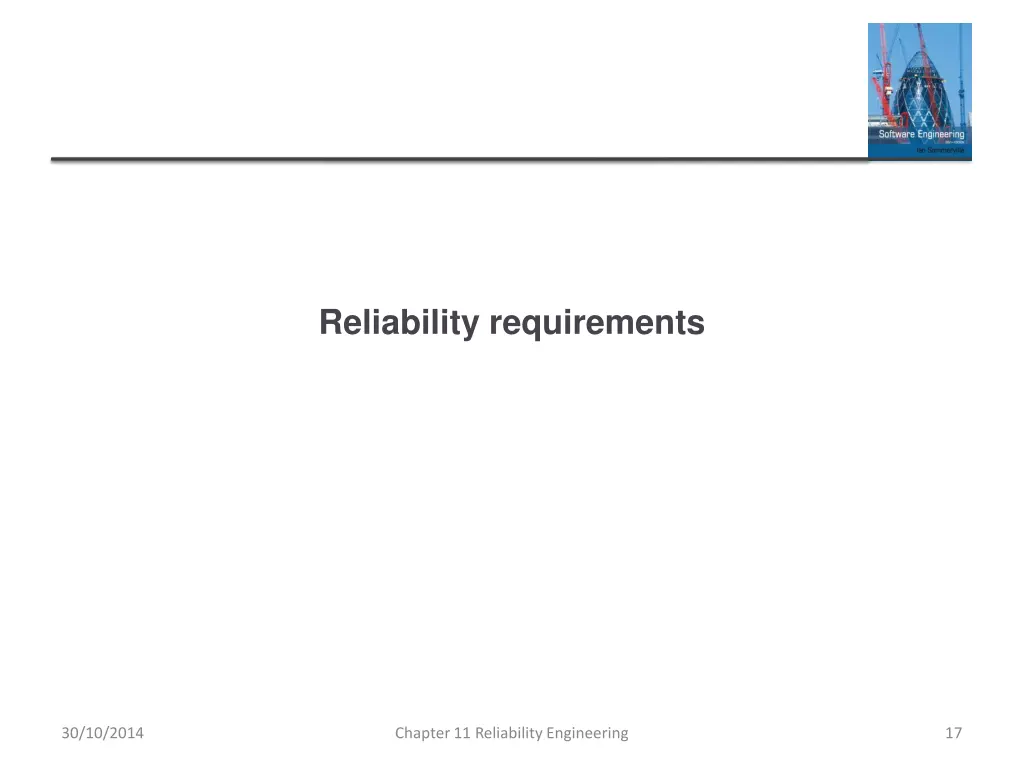 reliability requirements