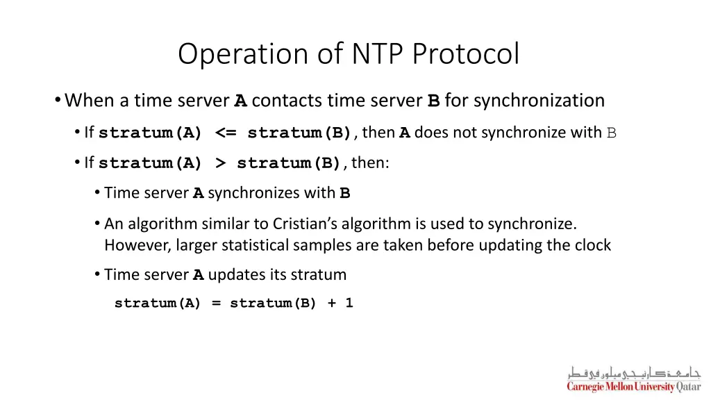 operation of ntp protocol