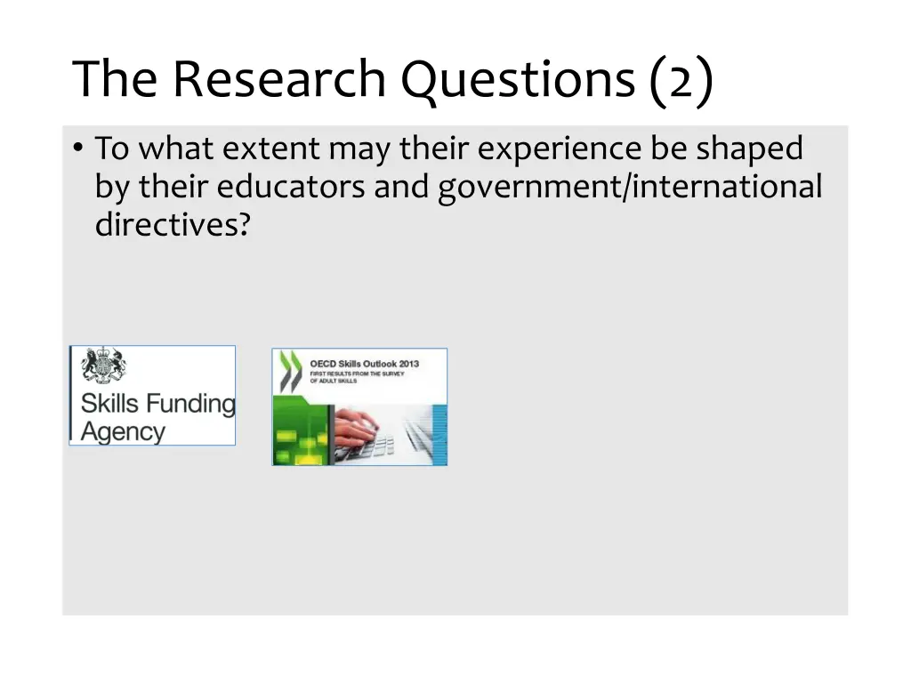 the research questions 2 to what extent may their