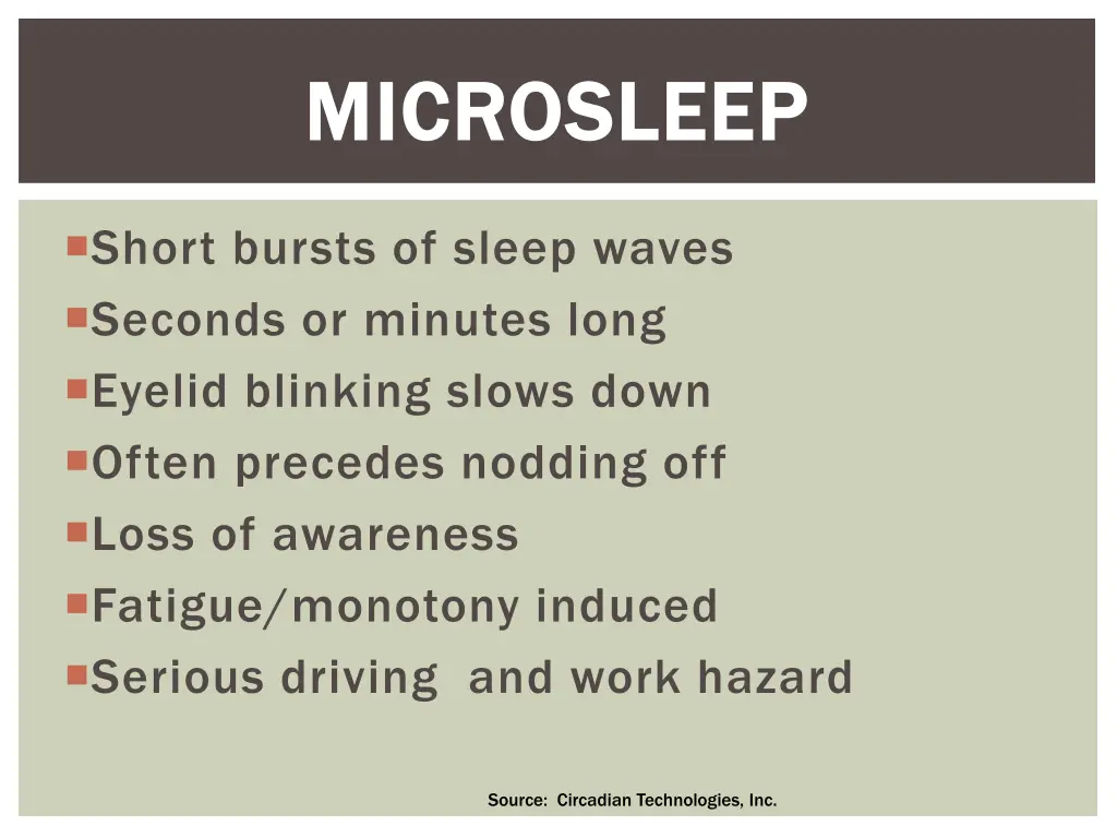 microsleep microsleep