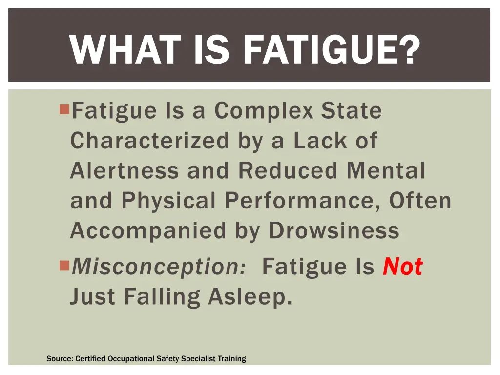 what is fatigue what is fatigue