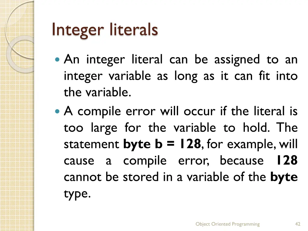 integer literals