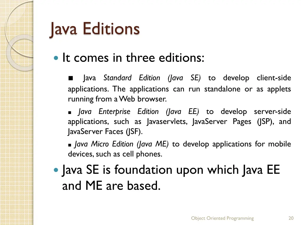 java editions