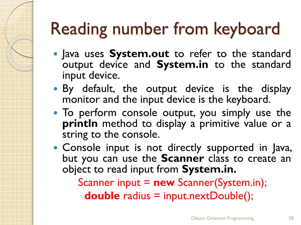 reading number from keyboard