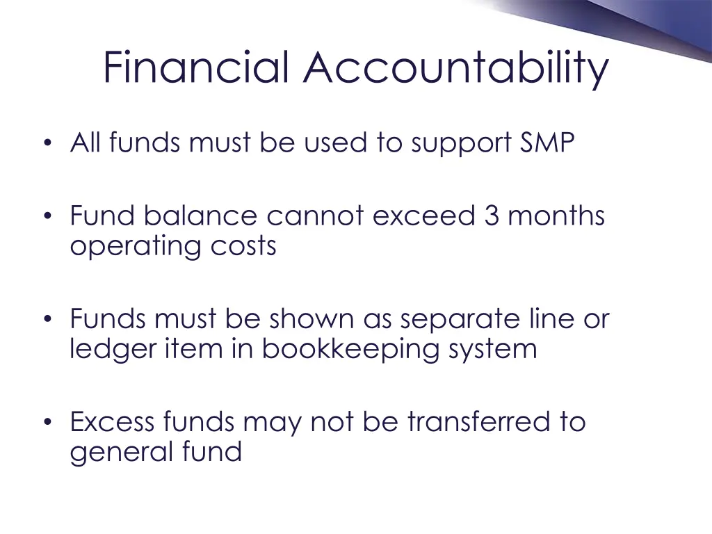 financial accountability