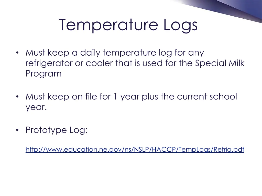 temperature logs