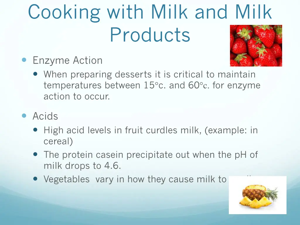 cooking with milk and milk products