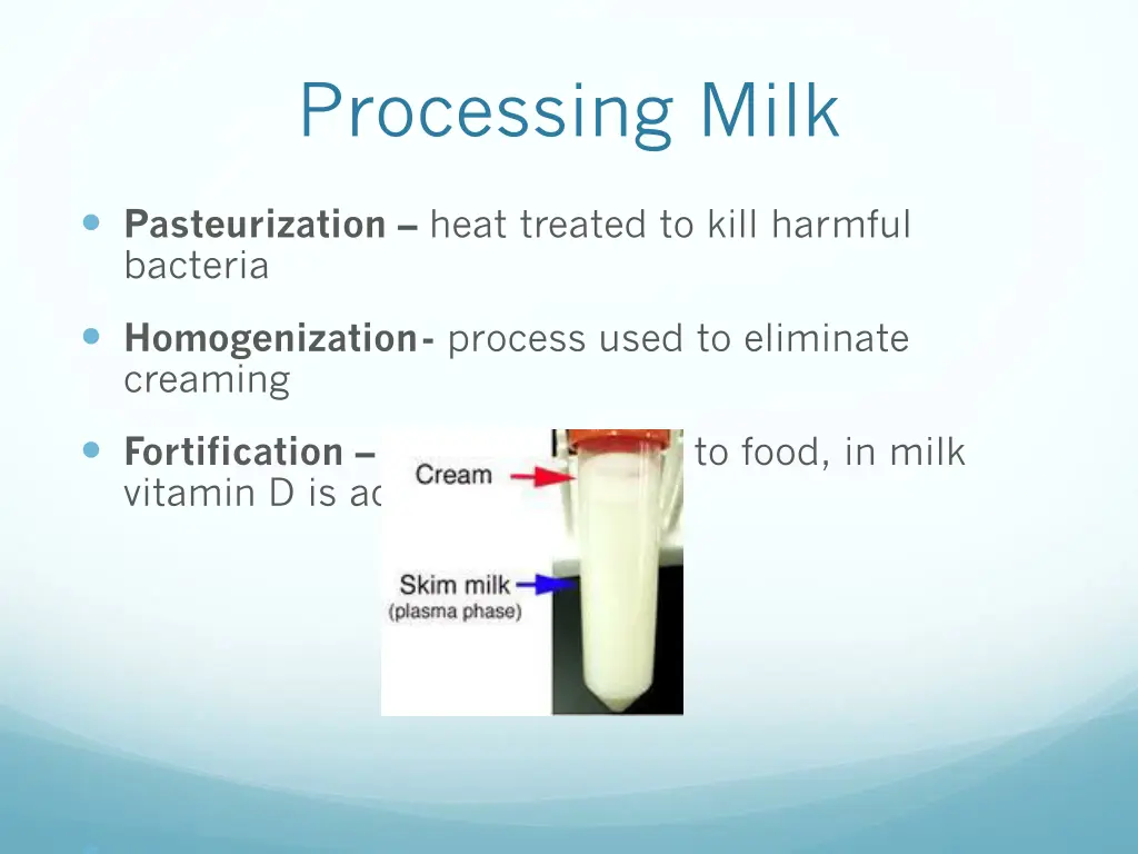 processing milk