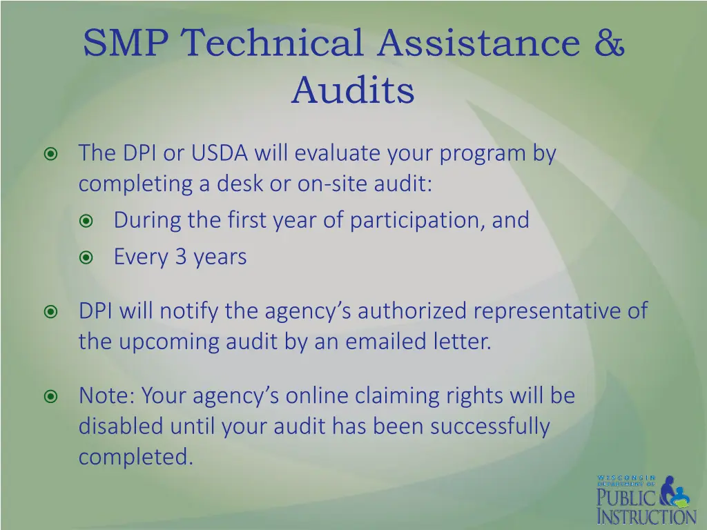 smp technical assistance audits 2