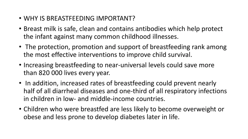 why is breastfeeding important breast milk