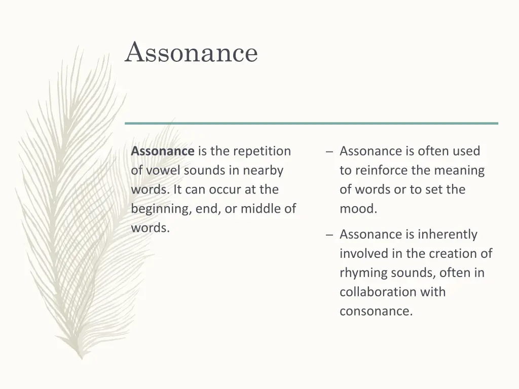 assonance