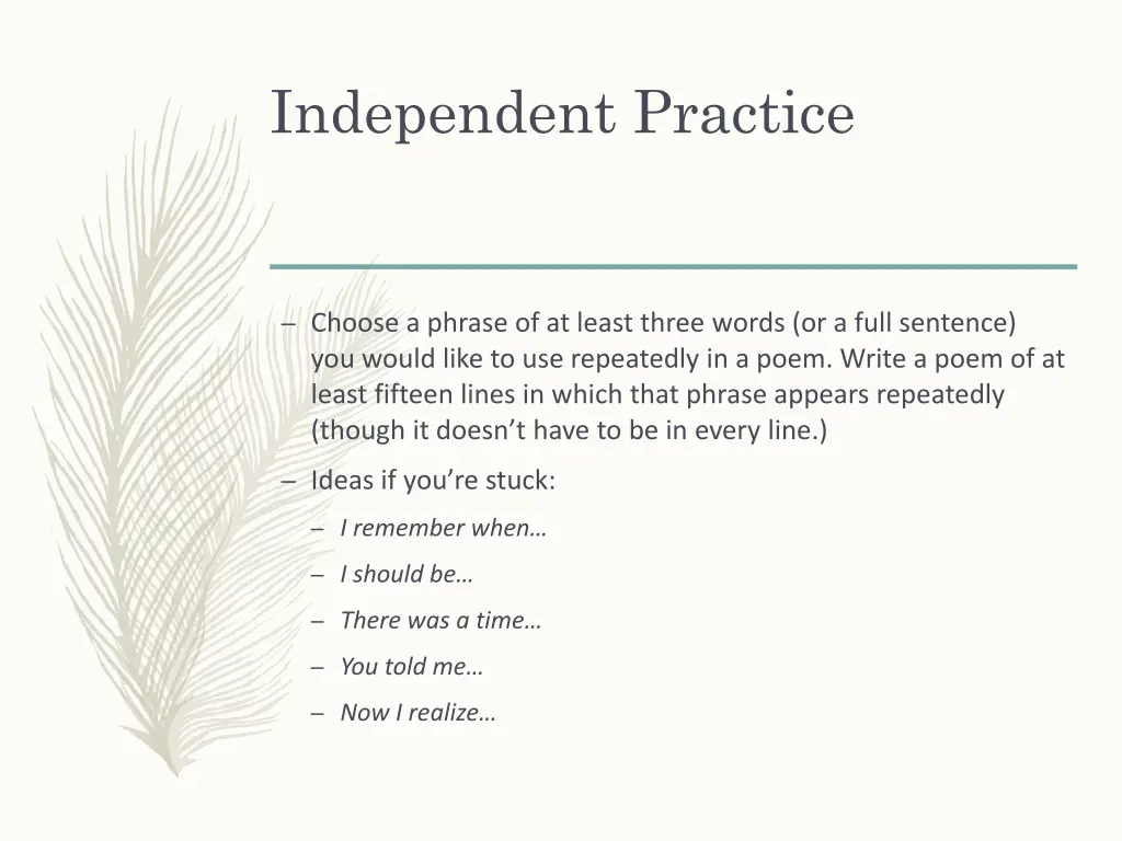 independent practice