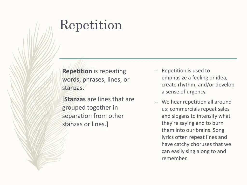 repetition