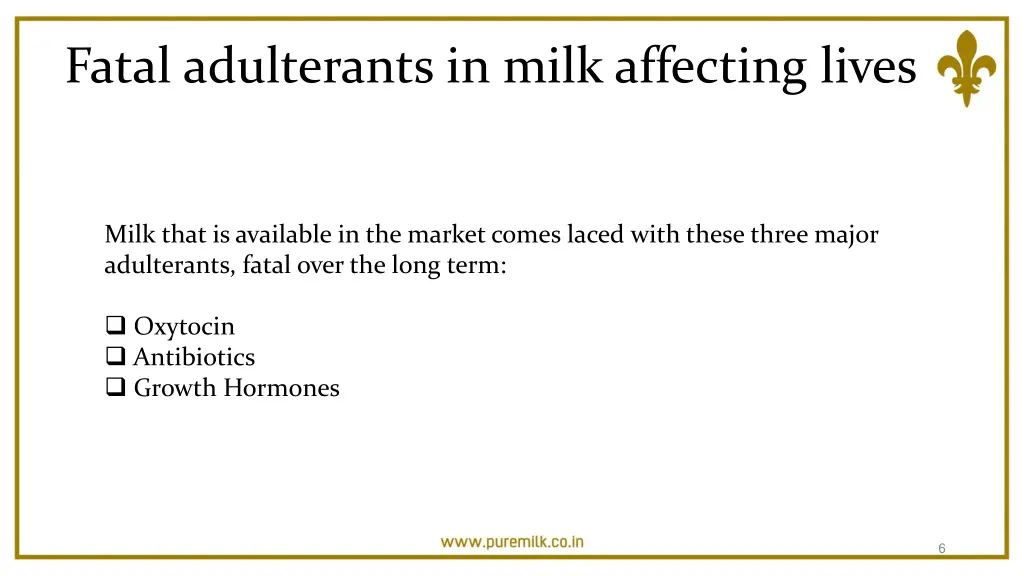 fatal adulterants in milk affecting lives