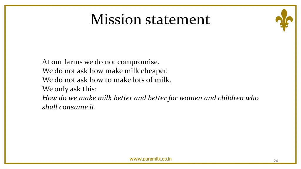 mission statement