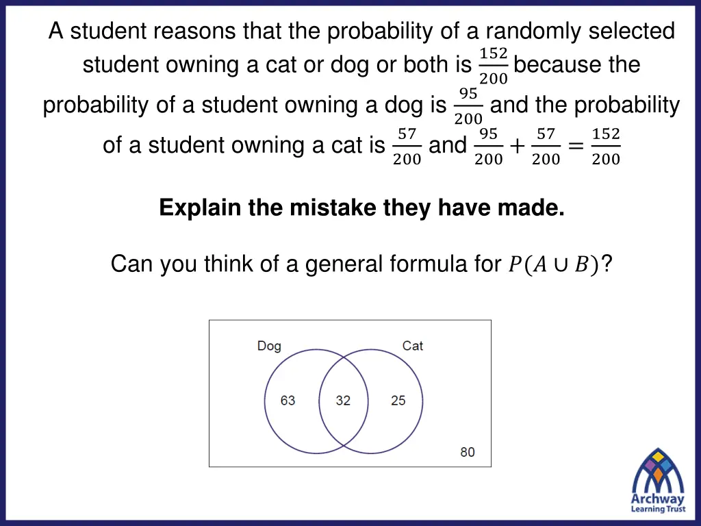 a student reasons that the probability