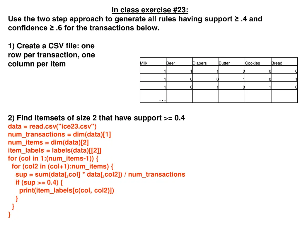 in class exercise 23 1