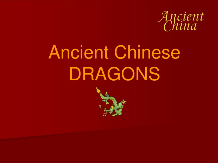 ancient chinese dragons