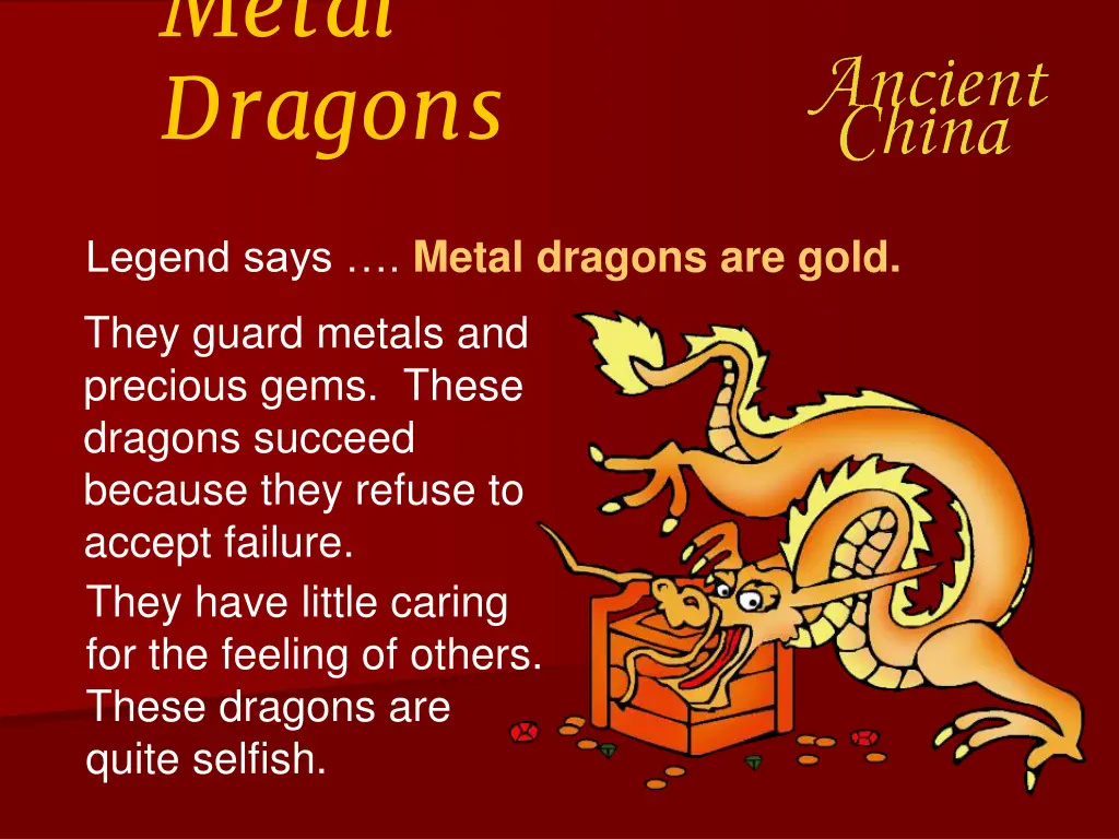 metal dragons