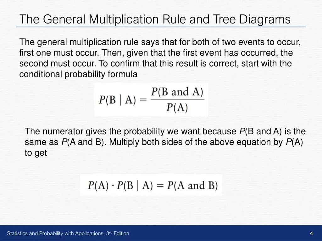 the general multiplication rule and tree diagrams 2