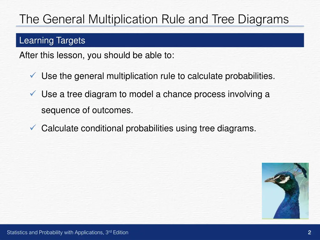 the general multiplication rule and tree diagrams