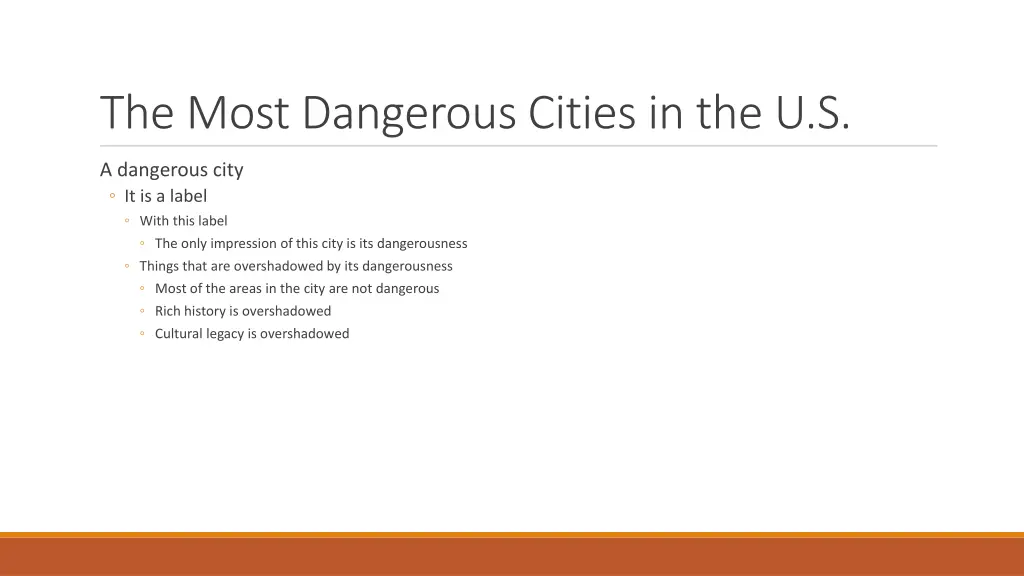 the most dangerous cities in the u s 1