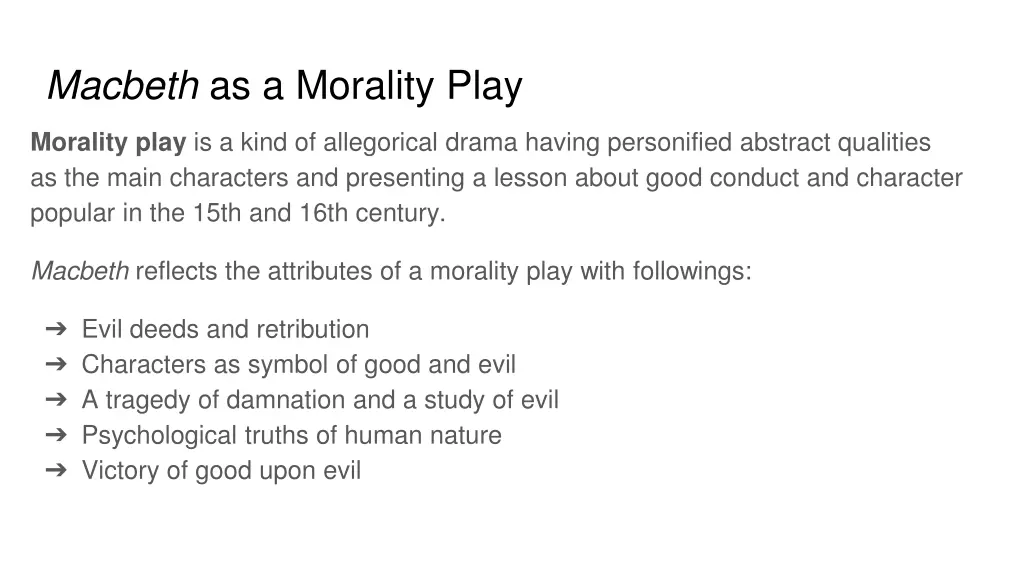 macbeth as a morality play