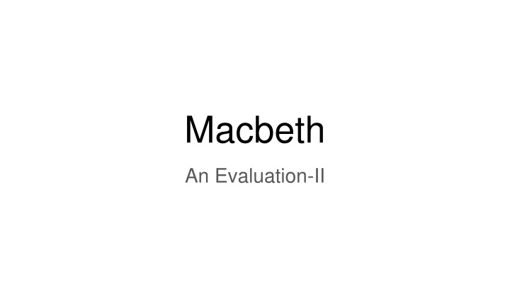 macbeth