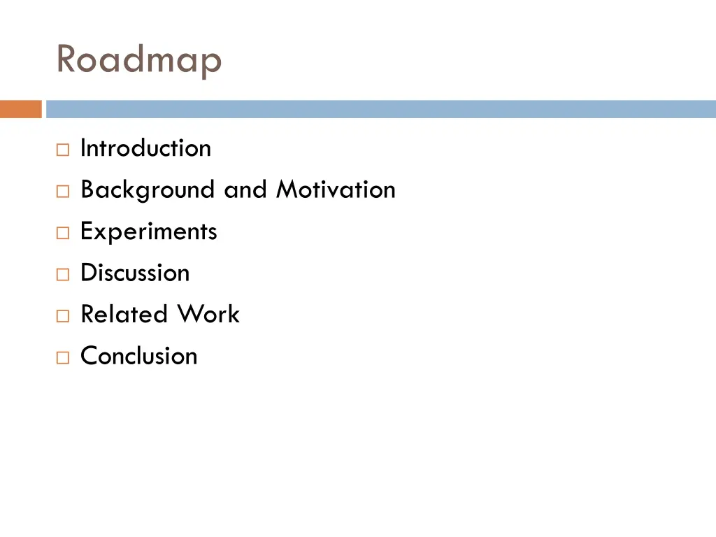 roadmap