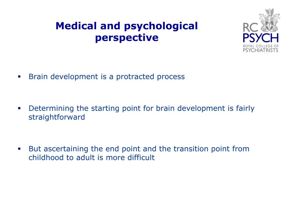 medical and psychological perspective