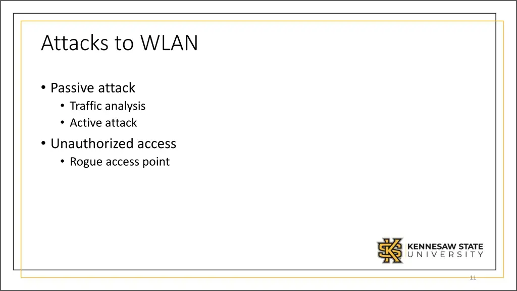 attacks to wlan