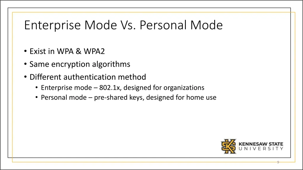 enterprise mode vs personal mode