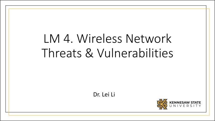 lm 4 wireless network threats vulnerabilities