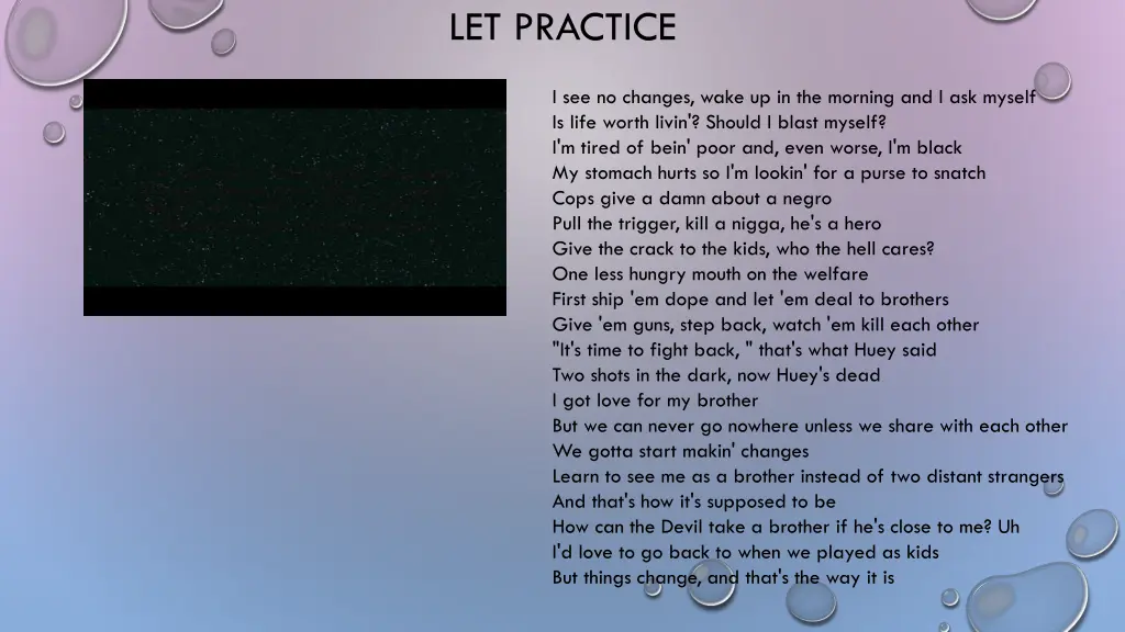 let practice