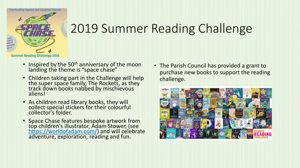 2019 summer reading challenge