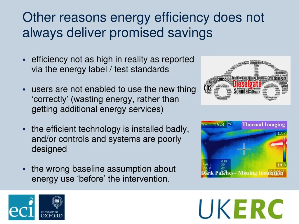 other reasons energy efficiency does not always