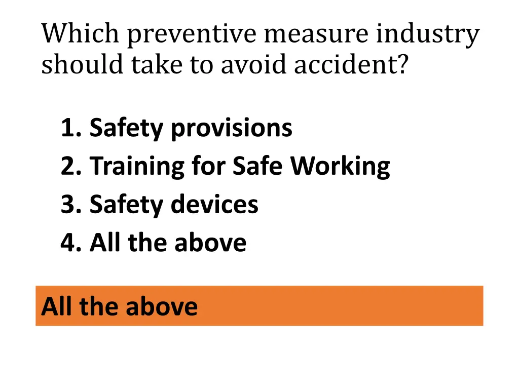 which preventive measure industry should take