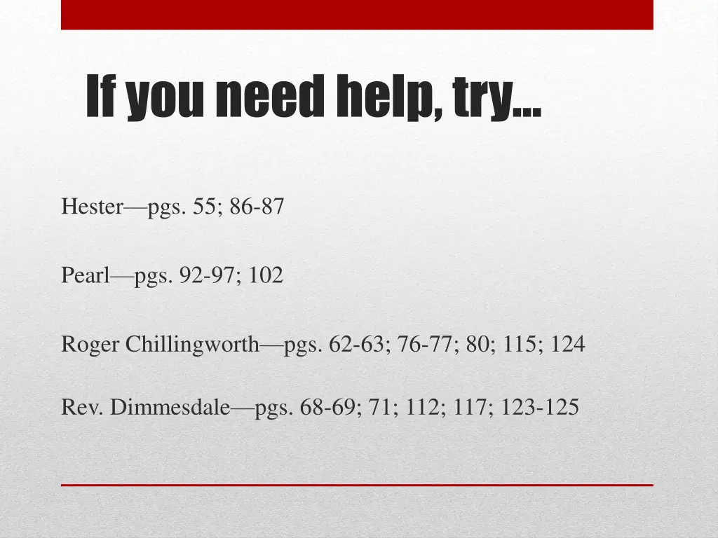 if you need help try