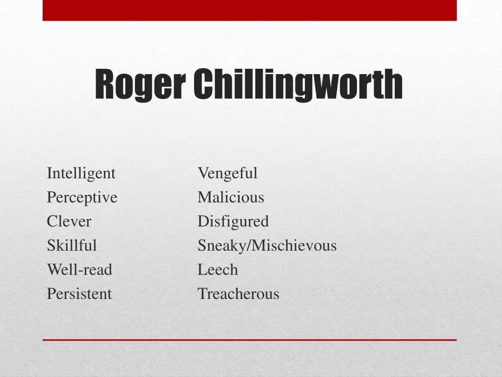 roger chillingworth