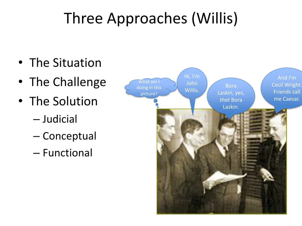 three approaches willis