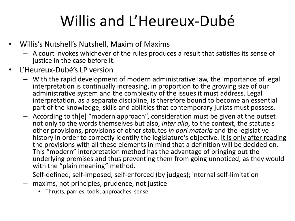 willis and l heureux dub