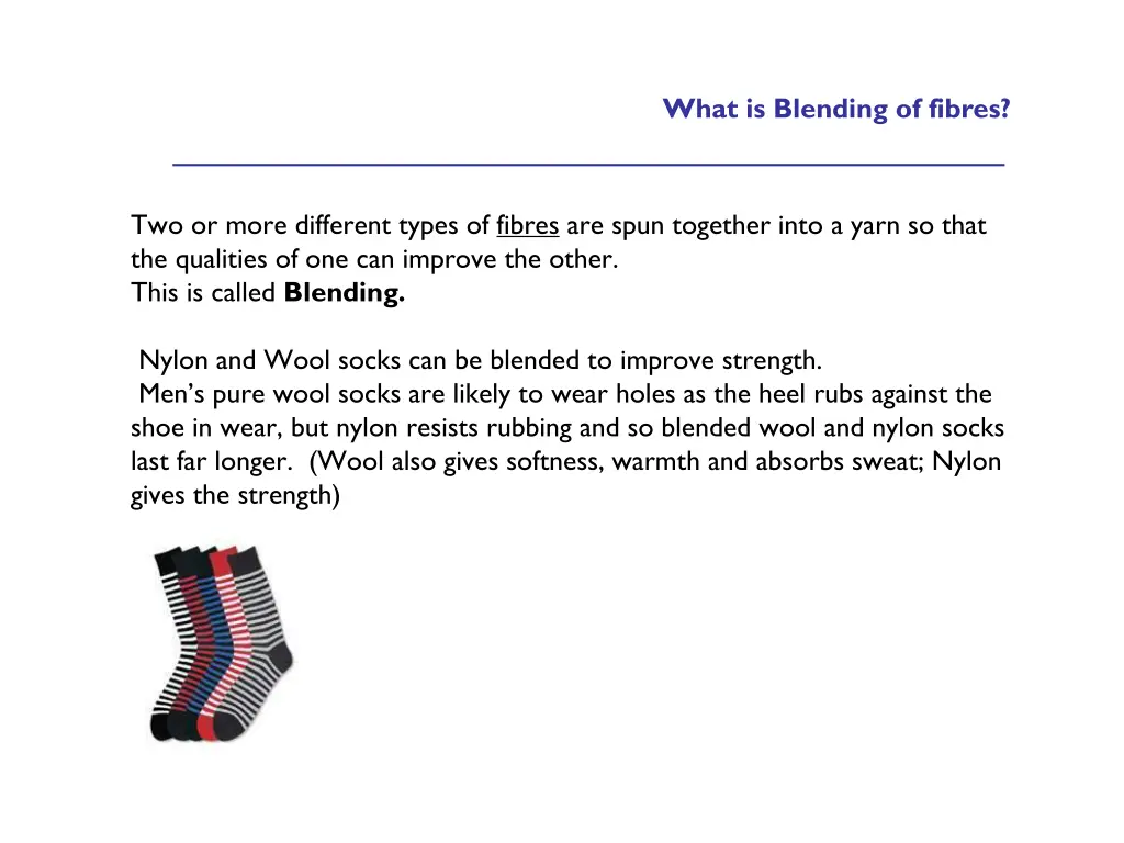 what is blending of fibres