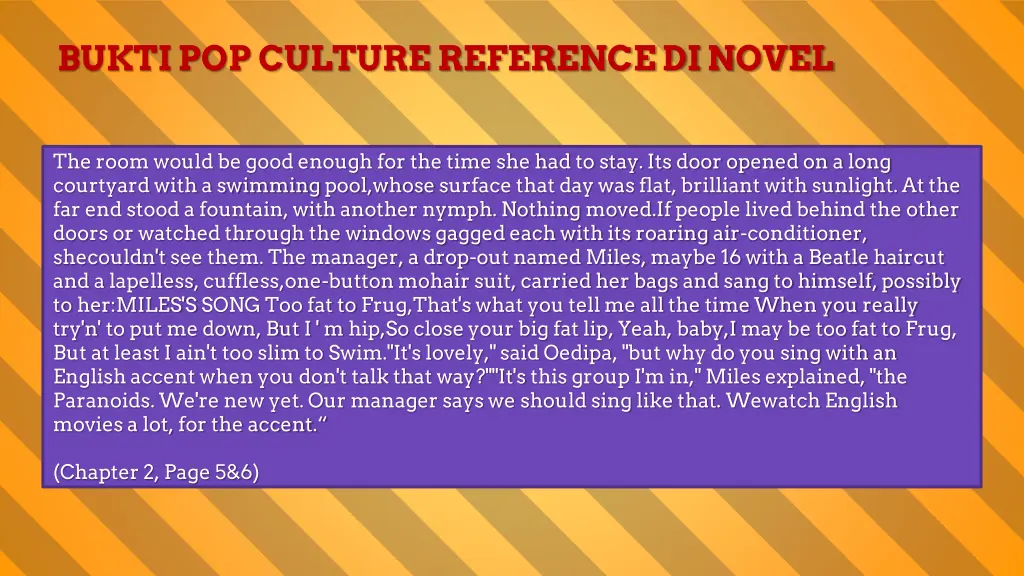 bukti pop culture reference di novel