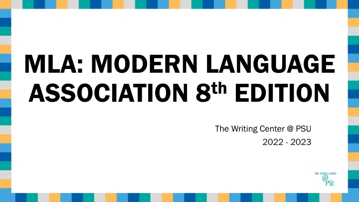 mla modern language association 8 th edition