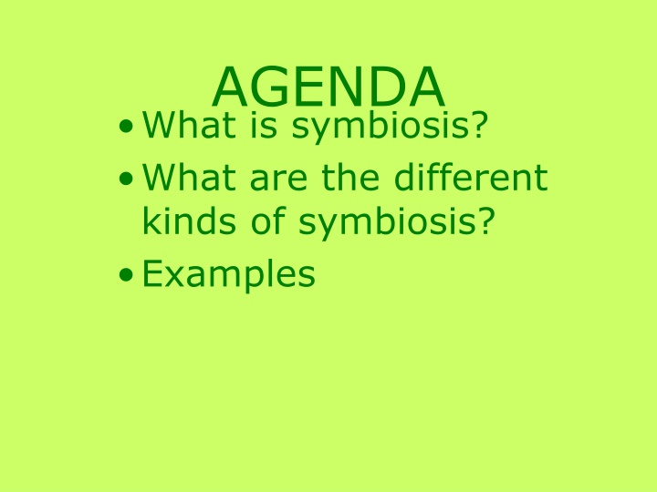 agenda